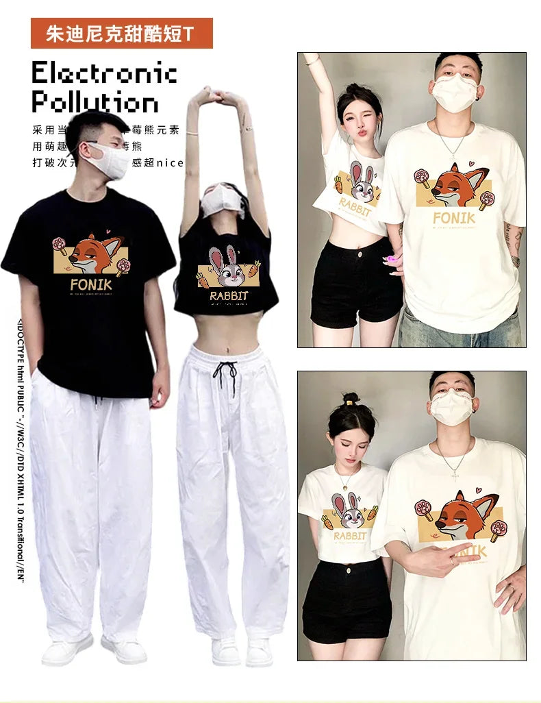 oversized t shirt Honeymoon Couple Outfits Dating Couples Anniversary Gifts y2k top graphic t shirts - Lovaki
