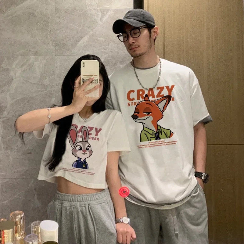 oversized t shirt Honeymoon Couple Outfits Dating Couples Anniversary Gifts y2k top graphic t shirts - Lovaki