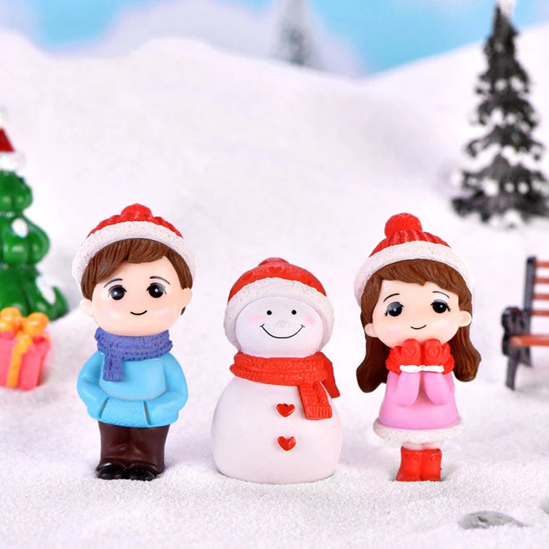 1Set Mini Cute Figurines Miniature Couple Accessories For Lover Wedding Gift Miniature Landscape Ornaments Doll House Decoration - Lovaki