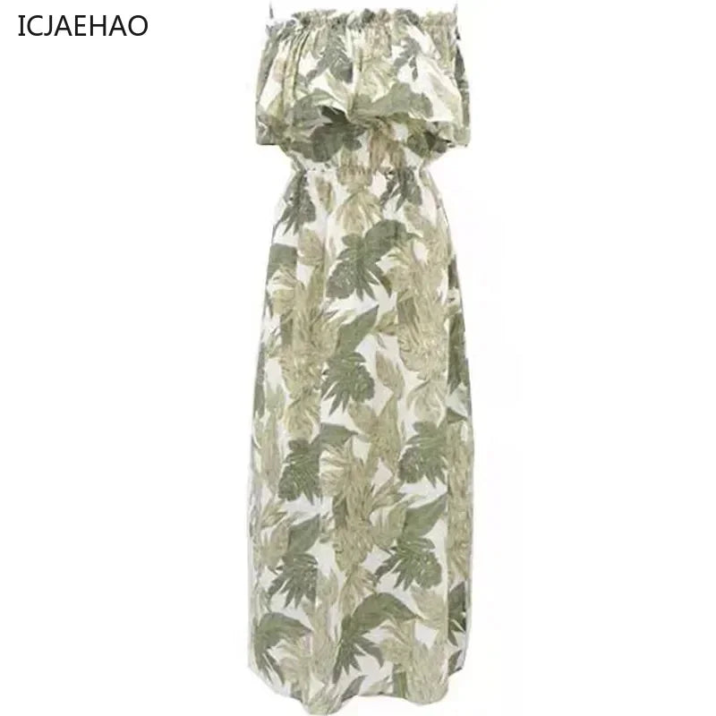Matching Beach Skirt Couple Look Summer Vacation Shoot Slimming Outfit Holiday Fashion for Women Dress Elegant Seaside Photo - Lovaki
