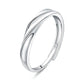2Pcs Couple Rings For Lovers Steel Wedding Set Women Love Jewelry Silver Color Valentine's Day Anniversary Gifts - Lovaki