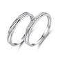 2Pcs Couple Rings For Lovers Steel Wedding Set Women Love Jewelry Silver Color Valentine's Day Anniversary Gifts - Lovaki