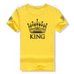 Matching Shirts for Couples Set for Him and Her King Queen T-Shirts Boyfriends Girlfriends Clothes Short Sleeve Graphic Tee Tops - Lovaki
