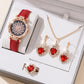 Watches Sets Gifts for Women Crystal Bling Wristwatch Jewelry Kit Gift for Mom Wife Girlfriend - Lovaki