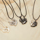 2Pc Magnetic Couple Necklace Set Distance Heart Matching Projection Pendent 100 Languages I Love You Lovers  Necklace Jewelry - Lovaki