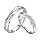 2Pcs Couple Rings For Lovers Steel Wedding Set Women Love Jewelry Silver Color Valentine's Day Anniversary Gifts - Lovaki