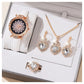Watches Sets Gifts for Women Crystal Bling Wristwatch Jewelry Kit Gift for Mom Wife Girlfriend - Lovaki