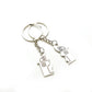 1Pair New Couple I LOVE YOU Lovers Keychain Warm House Type Couple Key Chain Souvenirs Valentine's Day Gift Built With Love Home - Lovaki