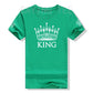 Matching Shirts for Couples Set for Him and Her King Queen T-Shirts Boyfriends Girlfriends Clothes Short Sleeve Graphic Tee Tops - Lovaki