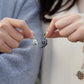 2Pc Magnetic Couple Necklace Set Distance Heart Matching Projection Pendent 100 Languages I Love You Lovers  Necklace Jewelry - Lovaki