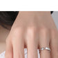 New Couple Engagement Rings 925 Sterling Silver Lovers Ring Jewelry for Propose Girlfriend Valentines Day Christmas Gifts - Lovaki