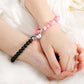 2PCS/Set Beads Couple Bracelets Natural Stone Distance Heart Magnet Bracelet For Lovers  Fashion Lovers Jewelry Gift - Lovaki