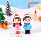 1Set Mini Cute Figurines Miniature Couple Accessories For Lover Wedding Gift Miniature Landscape Ornaments Doll House Decoration - Lovaki