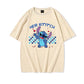 Couples Matching T Shirt Her Stitch His Angle Funny Graphic T Shirts Women Men 100% Cotton Summer Clothes Couple's Clothing - Lovaki