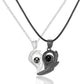 2Pc Magnetic Couple Necklace Set Distance Heart Matching Projection Pendent 100 Languages I Love You Lovers  Necklace Jewelry - Lovaki