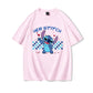 Couples Matching T Shirt Her Stitch His Angle Funny Graphic T Shirts Women Men 100% Cotton Summer Clothes Couple's Clothing - Lovaki