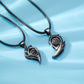 2Pc Magnetic Couple Necklace Set Distance Heart Matching Projection Pendent 100 Languages I Love You Lovers  Necklace Jewelry - Lovaki