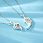 2Pc Magnetic Couple Necklace Set Distance Heart Matching Projection Pendent 100 Languages I Love You Lovers  Necklace Jewelry - Lovaki