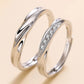 2Pcs Couple Rings For Lovers Steel Wedding Set Women Love Jewelry Silver Color Valentine's Day Anniversary Gifts - Lovaki