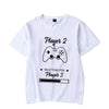 Couple Matching  T-Shirt Funny Game Player 1 Player 2 Shirts Short Sleeve Loose Women Men Tshirt Pregnancy Announcement Tops - Lovaki