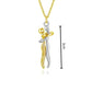Hug Couples Pendant Necklace for Him and Her, The Tale of Two Lovers Jewelry, Affectionate Hug Necklaces Couple for Women Men - Lovaki