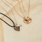 2Pc Magnetic Couple Necklace Set Distance Heart Matching Projection Pendent 100 Languages I Love You Lovers  Necklace Jewelry - Lovaki