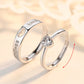 New Couple Engagement Rings 925 Sterling Silver Lovers Ring Jewelry for Propose Girlfriend Valentines Day Christmas Gifts - Lovaki