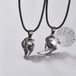 2Pc Magnetic Couple Necklace Set Distance Heart Matching Projection Pendent 100 Languages I Love You Lovers  Necklace Jewelry - Lovaki