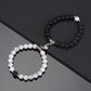 2PCS/Set Beads Couple Bracelets Natural Stone Distance Heart Magnet Bracelet For Lovers  Fashion Lovers Jewelry Gift - Lovaki