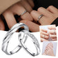 2Pcs Couple Rings For Lovers Steel Wedding Set Women Love Jewelry Silver Color Valentine's Day Anniversary Gifts - Lovaki