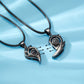 2Pc Magnetic Couple Necklace Set Distance Heart Matching Projection Pendent 100 Languages I Love You Lovers  Necklace Jewelry - Lovaki