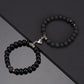 2PCS/Set Beads Couple Bracelets Natural Stone Distance Heart Magnet Bracelet For Lovers  Fashion Lovers Jewelry Gift - Lovaki
