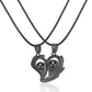 2Pc Magnetic Couple Necklace Set Distance Heart Matching Projection Pendent 100 Languages I Love You Lovers  Necklace Jewelry - Lovaki