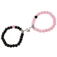 2PCS/Set Beads Couple Bracelets Natural Stone Distance Heart Magnet Bracelet For Lovers  Fashion Lovers Jewelry Gift - Lovaki