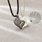 2Pc Magnetic Couple Necklace Set Distance Heart Matching Projection Pendent 100 Languages I Love You Lovers  Necklace Jewelry - Lovaki