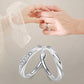 2Pcs Couple Rings For Lovers Steel Wedding Set Women Love Jewelry Silver Color Valentine's Day Anniversary Gifts - Lovaki