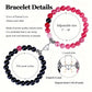 2PCS/Set Beads Couple Bracelets Natural Stone Distance Heart Magnet Bracelet For Lovers  Fashion Lovers Jewelry Gift - Lovaki