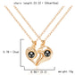 2Pc Magnetic Couple Necklace Set Distance Heart Matching Projection Pendent 100 Languages I Love You Lovers  Necklace Jewelry - Lovaki