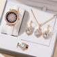 Watches Sets Gifts for Women Crystal Bling Wristwatch Jewelry Kit Gift for Mom Wife Girlfriend - Lovaki