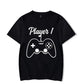 Couple Matching  T-Shirt Funny Game Player 1 Player 2 Shirts Short Sleeve Loose Women Men Tshirt Pregnancy Announcement Tops - Lovaki