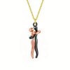 Hug Couples Pendant Necklace for Him and Her, The Tale of Two Lovers Jewelry, Affectionate Hug Necklaces Couple for Women Men - Lovaki