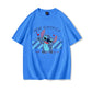 Couples Matching T Shirt Her Stitch His Angle Funny Graphic T Shirts Women Men 100% Cotton Summer Clothes Couple's Clothing - Lovaki
