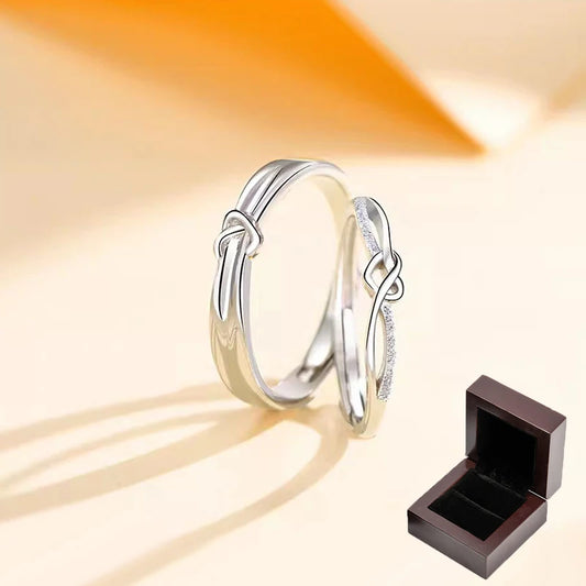 Simple Design Couple Ring 925 Sterling Silver Couples Promise to Each Other Really Silver Lover Wedding Engagement High Jewelry - Lovaki