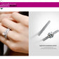 1 pair Vintage Halo 925 Sterling Silver Wedding Ring Set For Women Lady Anniversary Gift Jewelry Bulk Sell - Lovaki