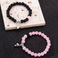 2PCS/Set Beads Couple Bracelets Natural Stone Distance Heart Magnet Bracelet For Lovers  Fashion Lovers Jewelry Gift - Lovaki