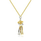 Hug Couples Pendant Necklace for Him and Her, The Tale of Two Lovers Jewelry, Affectionate Hug Necklaces Couple for Women Men - Lovaki