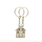 1Pair New Couple I LOVE YOU Lovers Keychain Warm House Type Couple Key Chain Souvenirs Valentine's Day Gift Built With Love Home - Lovaki